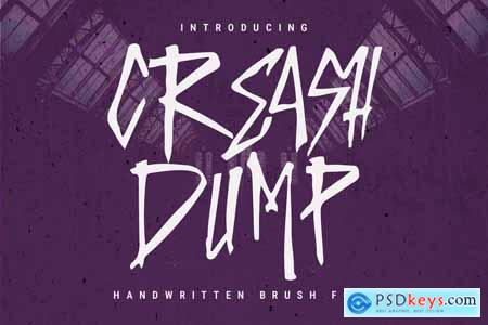 Creash Dump Handwritten Brush Font