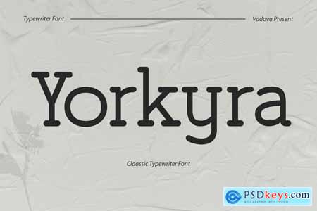 Yorkyra Typewriter Serif Font