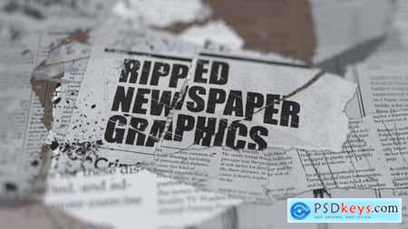 Ripped Newspaper Graphics 58089276