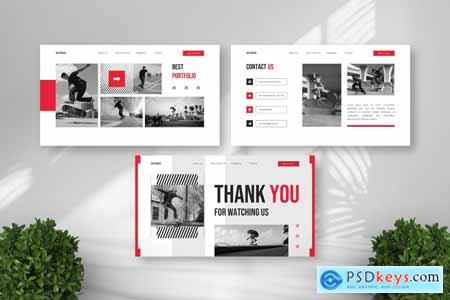 Skatewear - Skateboard Powerpoint Templates