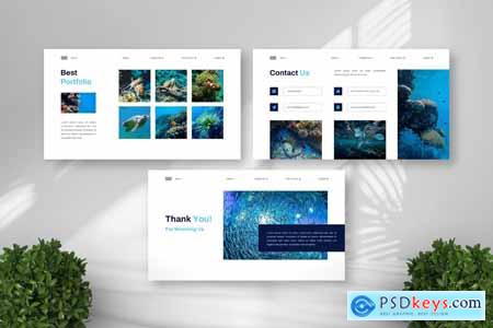 Underwater - Animals Powerpoint Templates