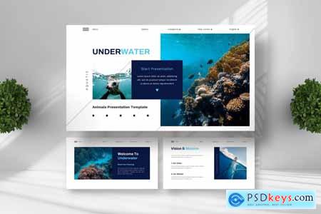 Underwater - Animals Powerpoint Templates