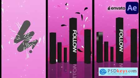 Abstract Dynamic Vertical Logo After Effects 58086666