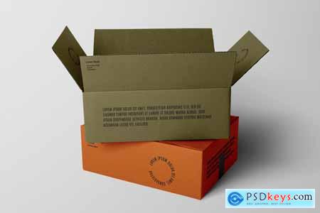 (ADV) Realistic Carton Box Mockup Kit