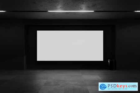 Projector LED Screen Mockup