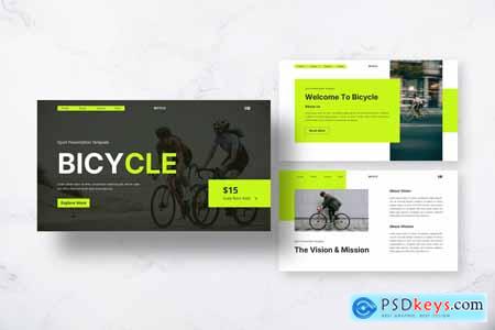 Bicycle - Sport Powerpoint Templates Bicycle - Sport Powerpoint Templates