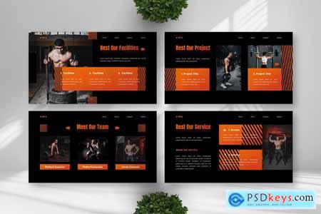 GYM - Fitness Powerpoint Templates