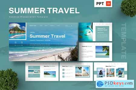 Summer Travel - Vacation Powerpoint Templates