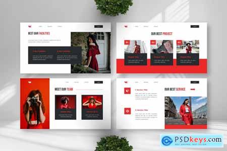 Redcloth - Fashion Powerpoint Templates