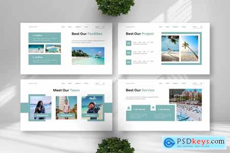Summer Travel - Vacation Powerpoint Templates