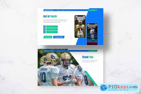 American Football - Sport Powerpoint Templates American Football - Sport Powerpoint Templates