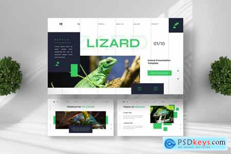 Lizard - Animal Powerpoint Templates