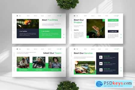 Lizard - Animal Powerpoint Templates
