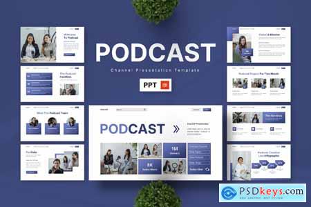 Podcast - Channel Powerpoint Templates