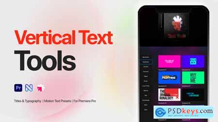 Vertical Text Tools for Premiere Pro - Titles, Typography, Reels, Call Outs 58055782