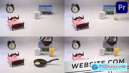 Realistic Morning Items Scene for Premiere Pro 58069940