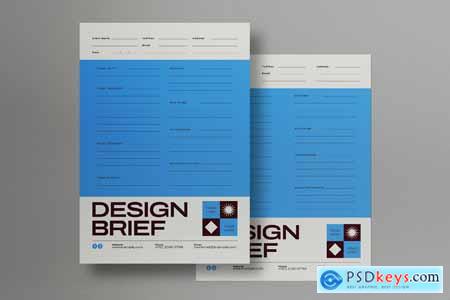 Brown Blue Utilitarian Design Brief
