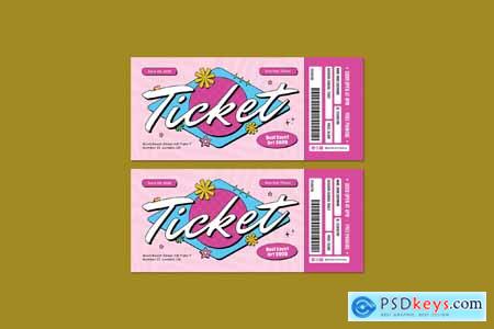 Cute Pink Ticket