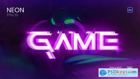 Neon Text Animation 58118330