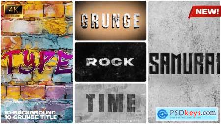 Grunge Texture Backgrounds & Typography Collection 58143647