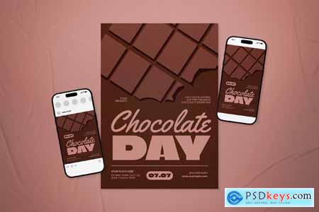 Brown Flat Design World Chocolate Day Flyer Set DUZ5EKY Brown Flat Design World Chocolate Day Flyer Set DUZ5EKY