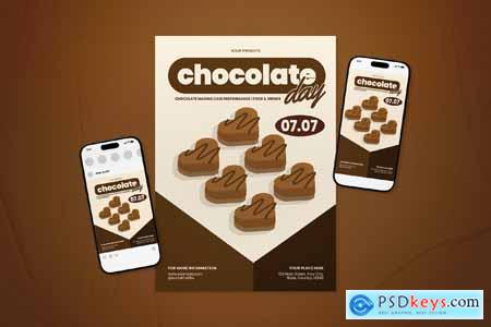 Brown Flat Design World Chocolate Day Flyer Set WLMYQ9R Brown Flat Design World Chocolate Day Flyer Set WLMYQ9R
