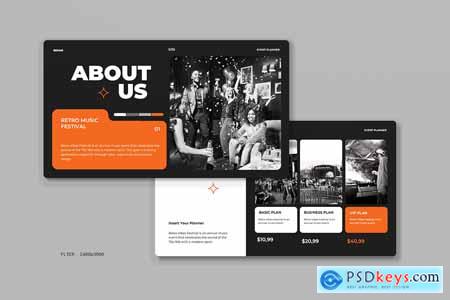 Bold Minimalism Event Planner Powerpoint - Semar