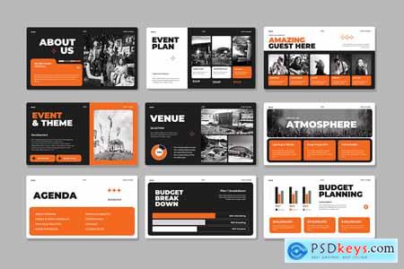 Bold Minimalism Event Planner Powerpoint - Semar