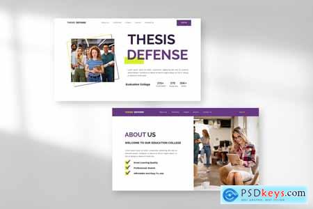 Thesis Defense - Collage Education Powerpoint