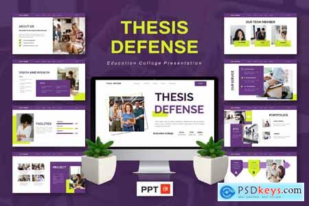 Thesis Defense - Collage Education Powerpoint
