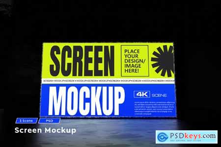 Digital LED Screen Mockup