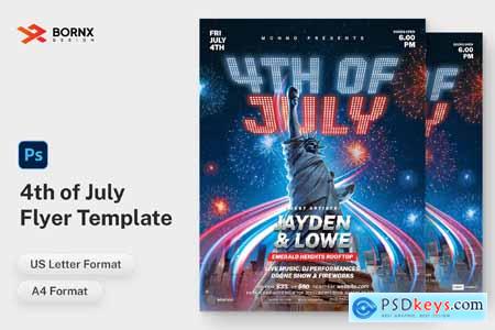 4th of July Flyer Template