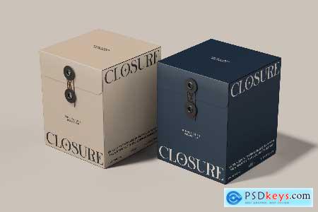 String Closure Box Mockup