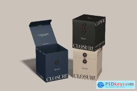 String Closure Box Mockup
