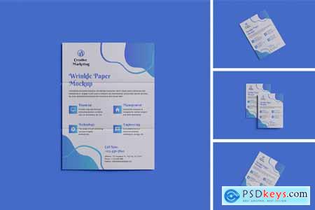 Wrinkle Paper Mockup
