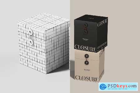 String Closure Box Mockup