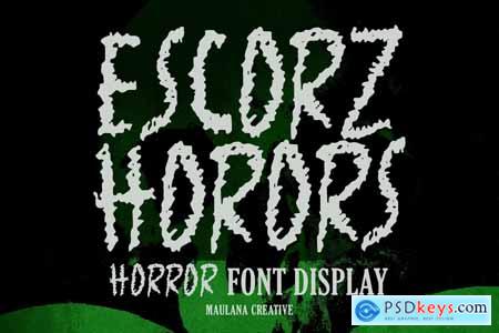 Escorz Horors Handmade Brush Horror Font
