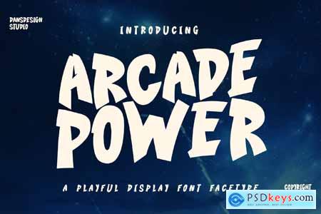 Arcade Power Marker Playful Comic Display Font