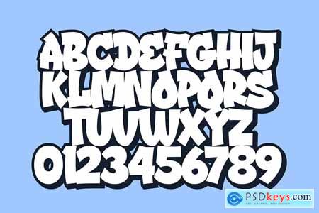 Street Drips a Graffiti Cartoon Font