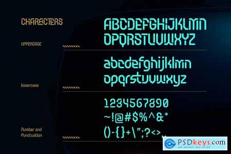Vetrix Modern Techno Font