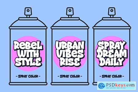Street Drips a Graffiti Cartoon Font