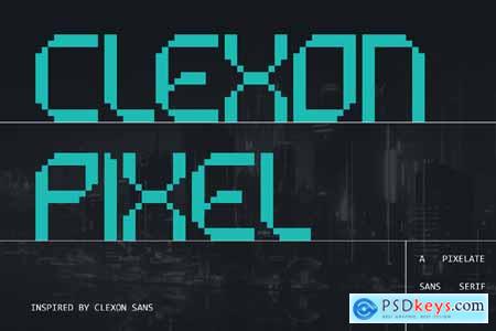 Clexon Pixel - Geometric 8Bit Font