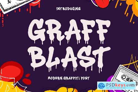 Graff Blast  A Modern Graffiti Font