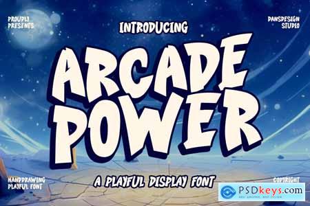 Arcade Power Marker Playful Comic Display Font