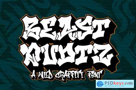 Beast Quotz  Wild Graffiti Font