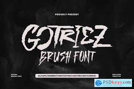 Gotriez Handmade Brush Rough Font