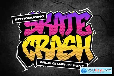 Skate Crash  Wild Graffiti Font