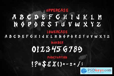 Sacrifice Horror Black Metal Display Font