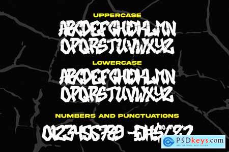 Skate Crash  Wild Graffiti Font