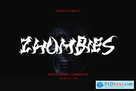 Zhombies - Horror Font